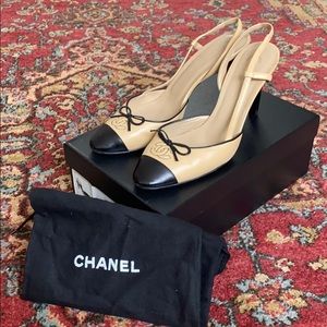 Authentic Chanel Slingbacks